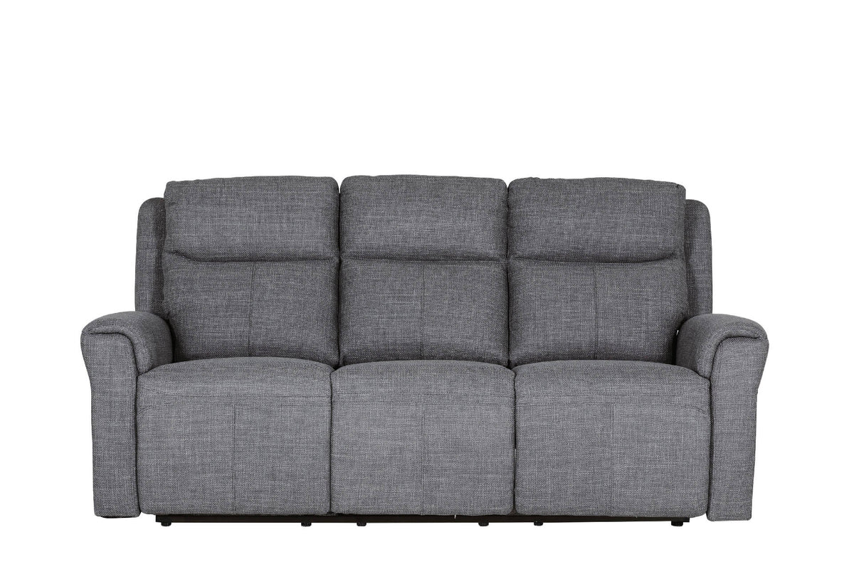 Rus-353-CL 3 Seater Electric Recliner - Charcoal Fabric