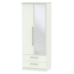 SHE082 2ft6in 2 Drawer Mirror Robe