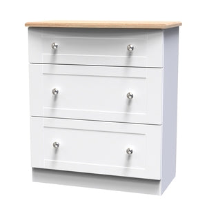 SUS049 3 Drawer Deep Chest