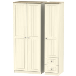 VIE150 Triple Plain + Drawer Robe