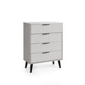 ALB002 4 Drawer Chest - Soft Close - Silk Grey