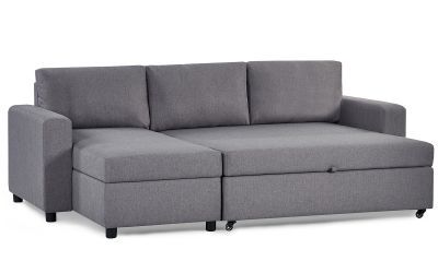ANG001 Sofabed With Storage - Light Grey
