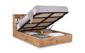 BAL002 4Ft6 Ottoman Bed With Gas Lift Up System - Light Oak