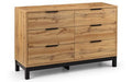 BAL204 6 Drawer Wide Chest - Light Oak