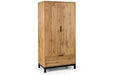 BAL206 2 Door 1 Drawer Wardrobe - Light Oak