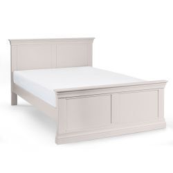 150Cm King Bed - Light Grey