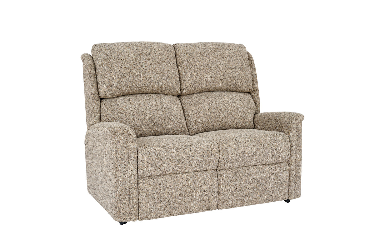 2 Seater Single Motor Recliner With Headrest & Lumbar