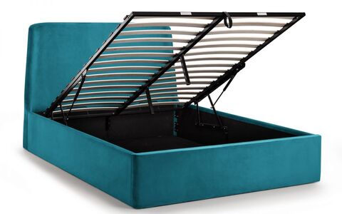 FRI051 Storage Ottoman Bed 135Cm - Teal
