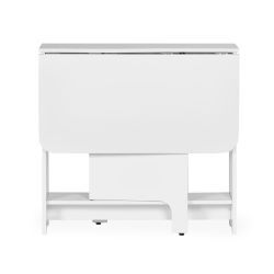 Small Gateleg Table With 2 Chairs - White