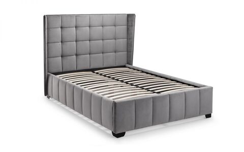 Bed 150Cm - Light Grey