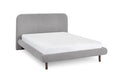 HAN009 Double Bed 135Cm - Grey Boucle