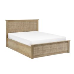 PAD011 Ottoman 135Cm Double Bed - Oak