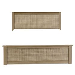 Ottoman 135Cm Double Bed - Oak