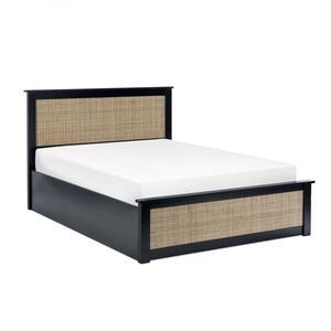 Ottoman 135Cm Double Bed - Black