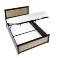 PAD111 Ottoman 135Cm Double Bed - Black