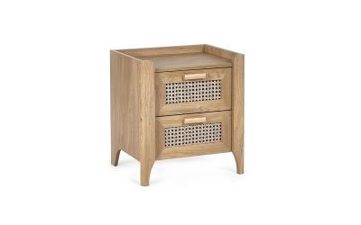 2 Drawer Bedside - Oak