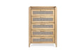 SYD002 5 Drawer Chest - Oak