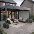 Saturn Aluminium Pergola 3.5m x 5m Grey